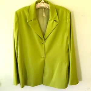 Vintage H&W Blazer Green Two Button w/ Pockets 10
